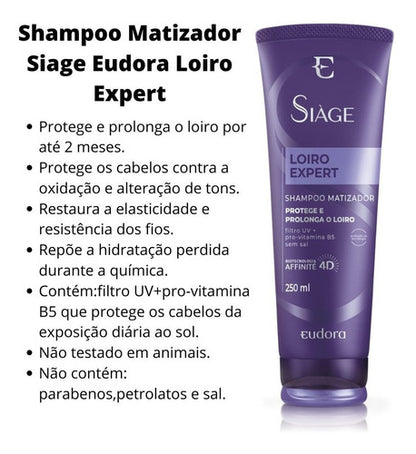 SHAMPOO DESAMARELADOR SIÀGE LOIRO EXPERT 250ML