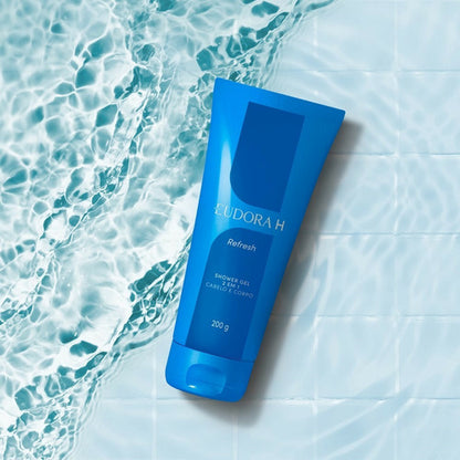EUDORA SHOWER GEL 2 EM 1 CABELO E CORPO EUDORA H REFRESH 200G