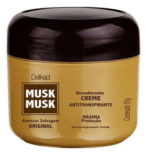 DESODORANTE ANTITRANSPIRANTE CREME DELIKAD MUSK MUSK 55G