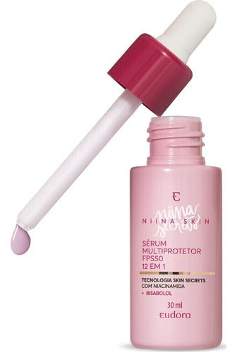 EUDORA SÉRUM FACIAL MULTIPROTETOR FPS 50 12 EM 1 NIINA SECRETS SKIN 30ML