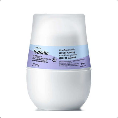 Presente Natura Tododia Algodão Creme 200ml + Des Roll-on + Body Splash