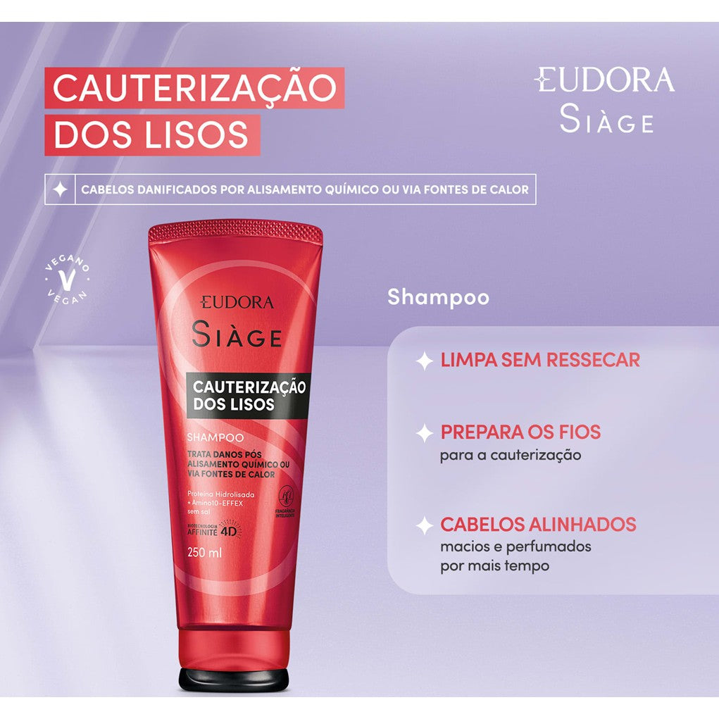 SHAMPOO SIÀGE CAUTERIZAÇÃO DOS LISOS 250ML