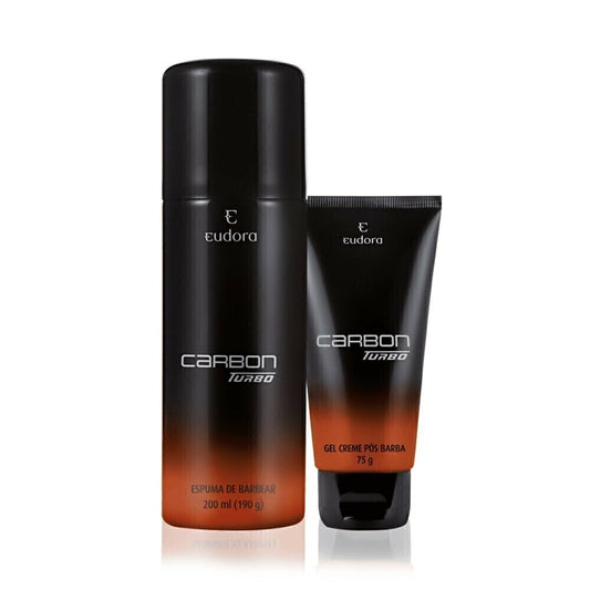 KIT CARBON TURBO PÓS-BARBA + ESPUMA DE BARBEAR