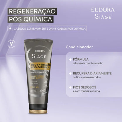 CONDICIONADOR SIÀGE EXPERT REGENERAÇÃO PÓS QUÍMICA 200ML