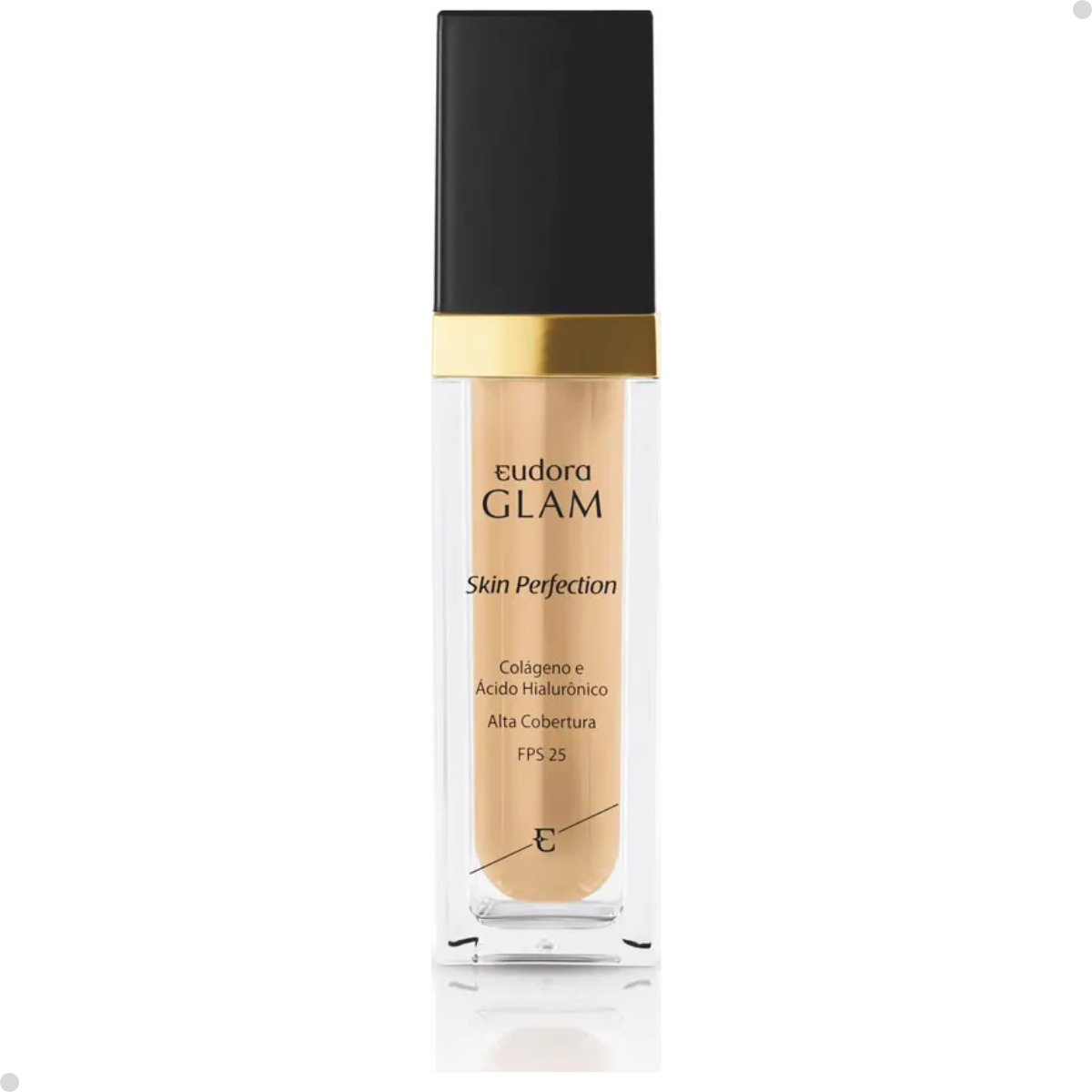 BASE LÍQUIDA GLAM SKIN PERFECTION COR 30 + ESPONJA NINNA