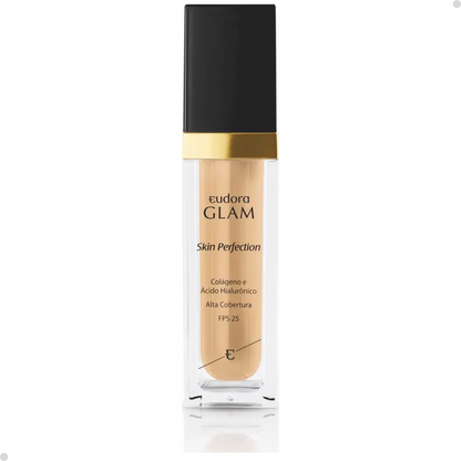 BASE LÍQUIDA GLAM SKIN PERFECTION COR 30 + ESPONJA NINNA