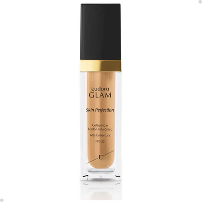 BASE LÍQUIDA GLAM SKIN PERFECTION COR 40 + ESPONJA NINNA