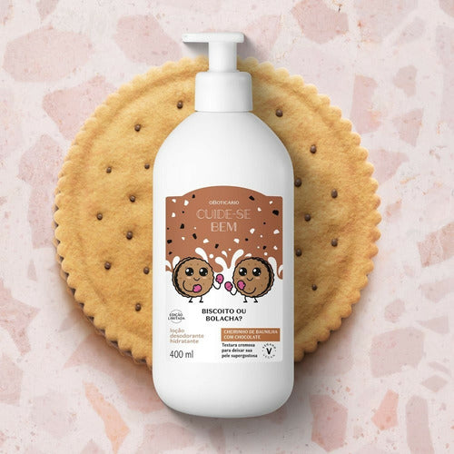 BOTICARIO LOÇÃO HIDRATANTE DESODORANTE CORPORAL CUIDE-SE BEM BISCOITO OU BOLACHA 400ML