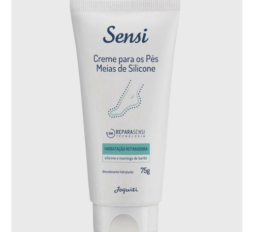 DESODORANTE HIDRATANTE CREME PARA OS PES JEQUITI SENSI MEIAS DE SILICONE 75G