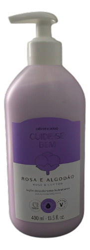 LOCAO HIDRAT ROSA E ALGODAO 400 ML
