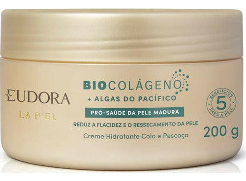 EUDORA CREME HIDRATANTE COLO E PESCOÇO LA PIEL ALGA DO PACÍFICO 200G