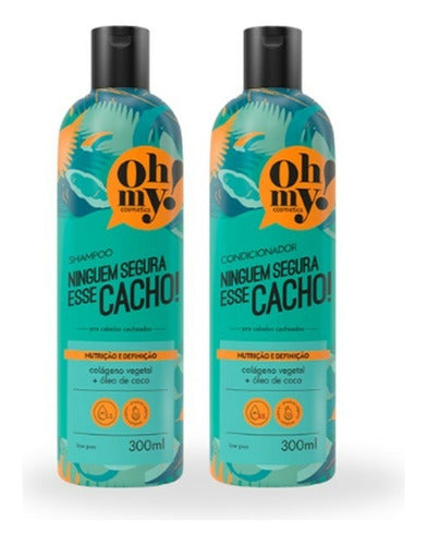 COMBO OHMY! NINGUEM SEGURA ESSE CACHO!: SHAMPOO 300ML + CONDICIONADOR 300ML