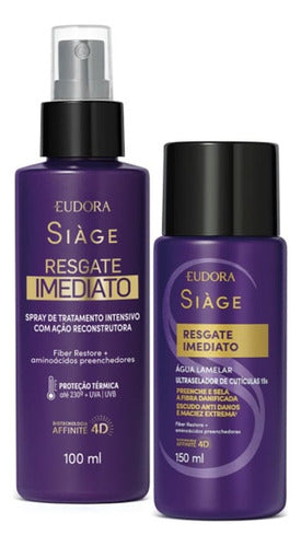 KIT RESGATE IMEDIATO MASC 250 ÁGUA LAMELAR 150ML LEAVE 100ml