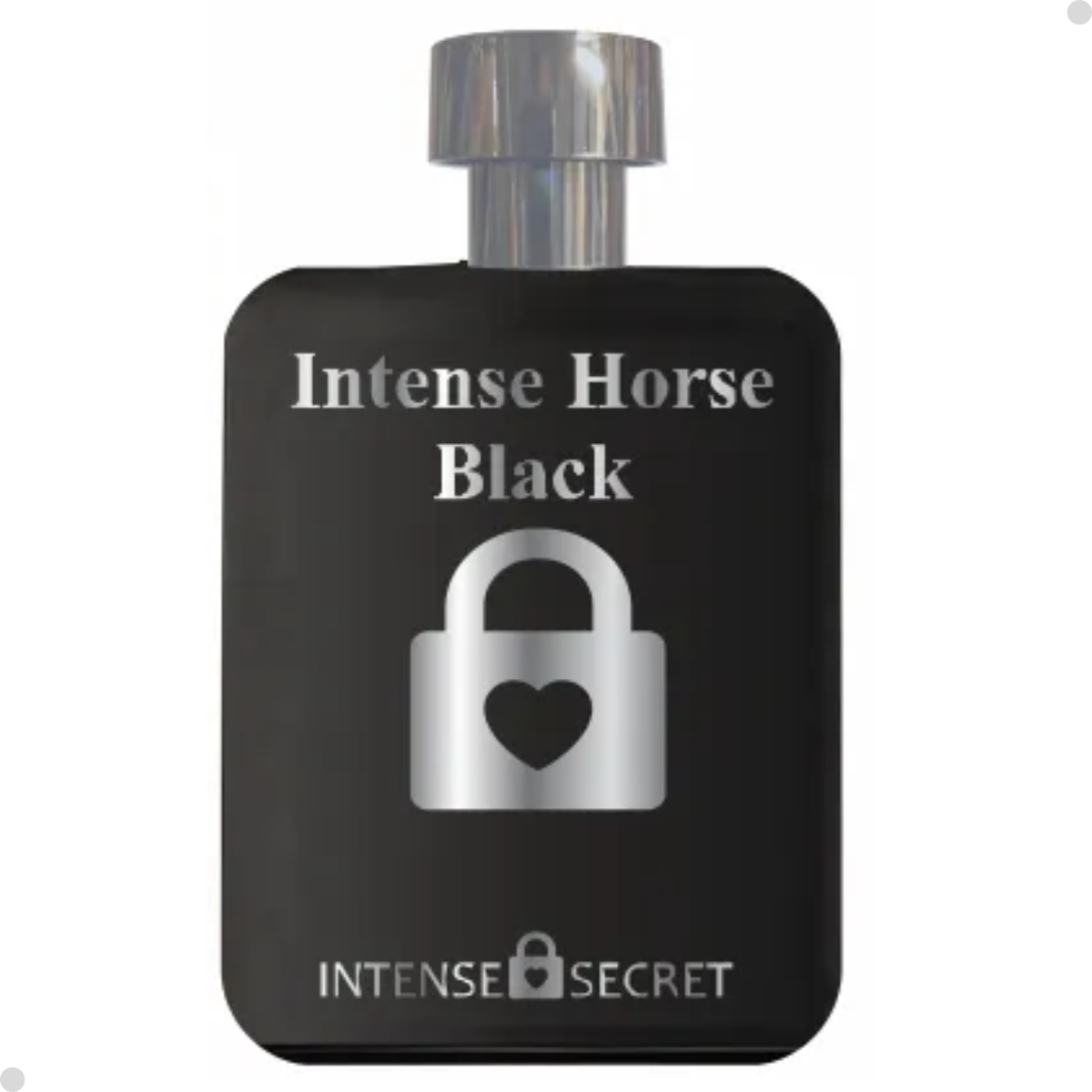 COLONIA MASCULINA 100ML INTENSE SECRET HORSE BLACK ( FERRARI BLACK)