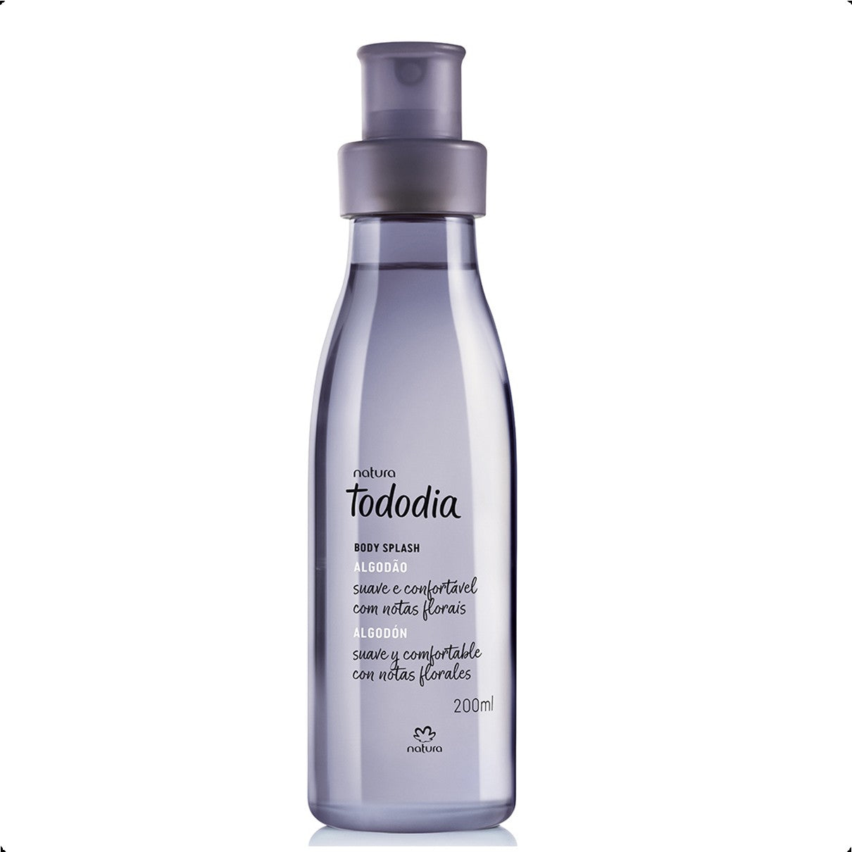 Presente Natura Tododia Algodão Creme + Body Splash + Sacola