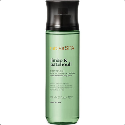 DESODORANTE BODY SPLASH NATIVA SPA LIMÃO E PATCHOULI 200ML