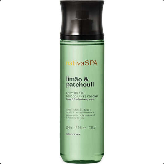 DESODORANTE BODY SPLASH NATIVA SPA LIMÃO E PATCHOULI 200ML