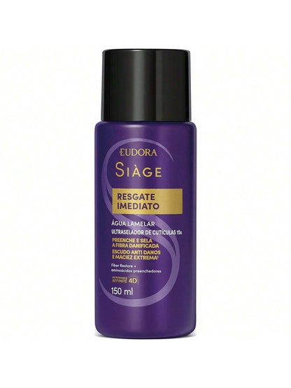 KIT RESGATE IMEDIATO SHAMP 250ML + COND200ML +ÁGUA 150 + bolsa
