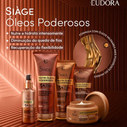 KIT SIÀGE NUTRI ÓLEOS PODEROSOS 2 SHAMPOOS+ 2 CONDICIONADOR