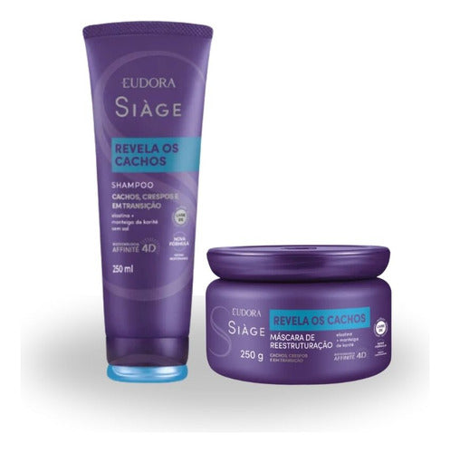 KIT SIÀGE REVELA OS CACHOS  SHAMPOO 250 ml + MÁSCARA