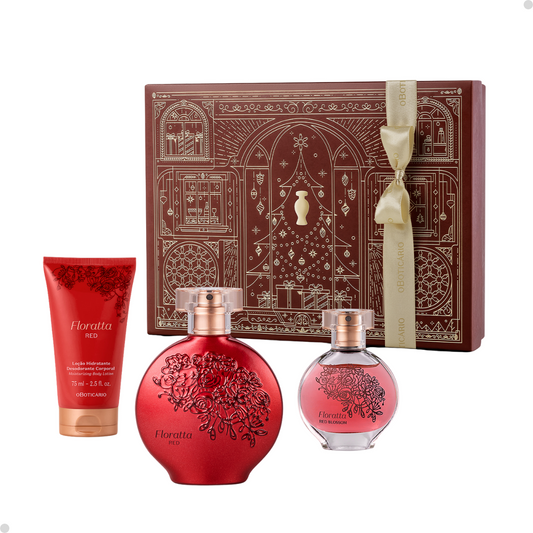 ESTOJO FLORATTA RED DUPLA NATAL/24